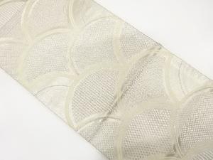 アンティーク　青海波模様織出し袋帯（材料）